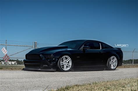 Stanced and Awesome Ford Mustang on Chrome Wheels | Mustang, 2014 ford mustang, Mustang shelby