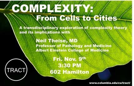 Complexity Theory: From Cells to Cities | TRACT | Columbia University