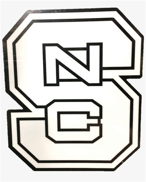 Nc State Wolfpack White Block S Dizzler North Carolina State Wolfpack