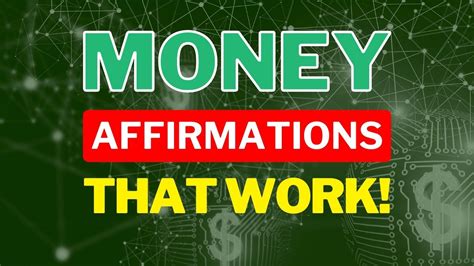 Money Affirmations That Work Science Of Getting Rich Affirmations