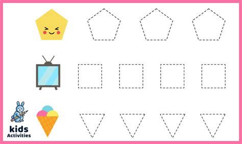 Free Printable tracing shapes worksheets for 3 year olds ⋆ Kids Activities