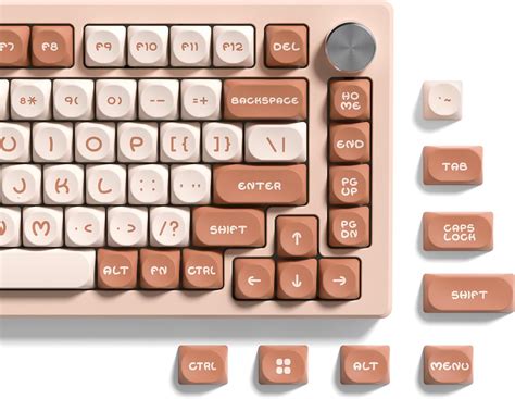 Amazon Womier Moa Profile Key Caps Double Shot Pbt Keycaps Round