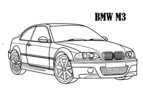 High Performance Bmw Car M3 Models Coloring Sheet Cars Coloring Pages Bmw M3 Coupe Bmw