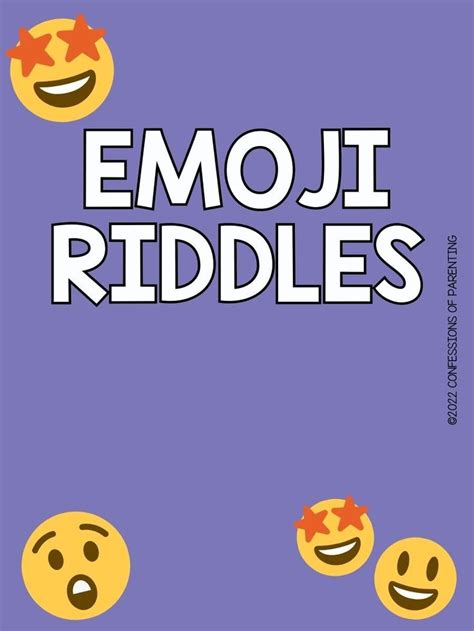 80+ Best Emoji Riddles You'll Love | Riddles, Riddles kids, Emoji messages