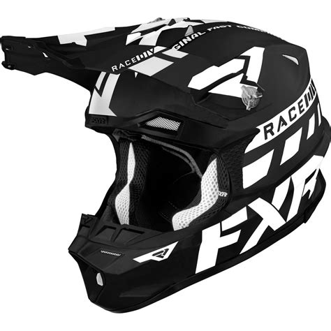 Fxr Casque Mx Blade Race Div Noir Blanc Maciag Offroad