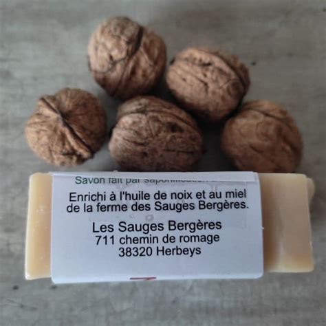 Savon miel et noix Les Sauges Bergères