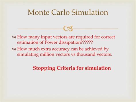 Monte Carlo Analysis Ppt