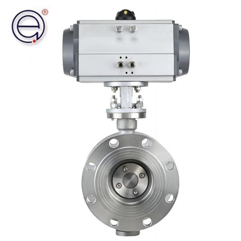 Pneumatic Stainless Steel Butterfly Valve D W P Wafer Valve And