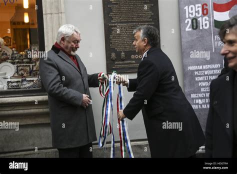 Prime Minister Of Hungary Victor Orban Unveiles A Memorial Plaque