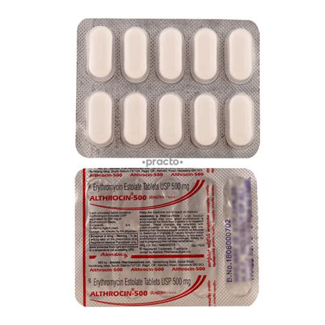 Althrocin 500 MG Tablet Uses Dosage Side Effects Price