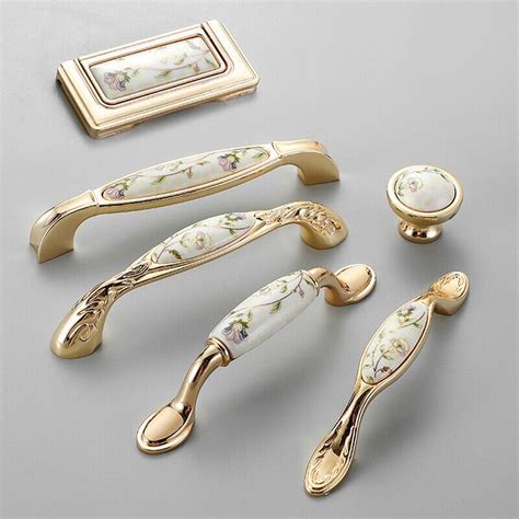 1pc Antique Ceramic Cabinet Handles Chinese Drawer Knobs Wardrobe Door