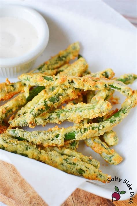 Crispy Air Fried Green Beans Ninja Foodi Salty Side Dish