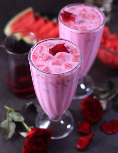 Mohabbat Ka Sharbat Rose Watermelon Drink Cook With Kushi