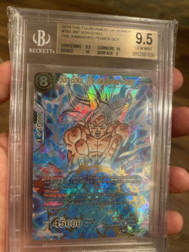 Son Goku Awakened Power SCR Dragon Ball Super BGS 9 5 2 10 Tournament