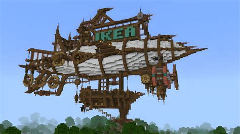 Meilleures Constructions De Dirigeables Minecraft Steampunk Tech