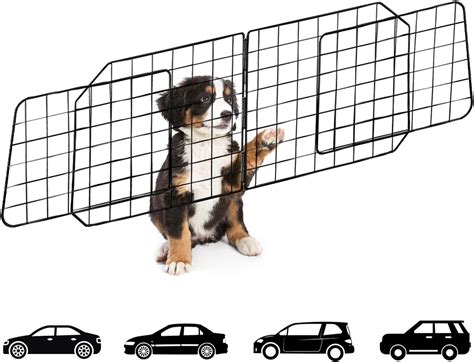 Dog Car Barriers—heavy Duty Adjustable Wire Pet Cars Barrier With Front