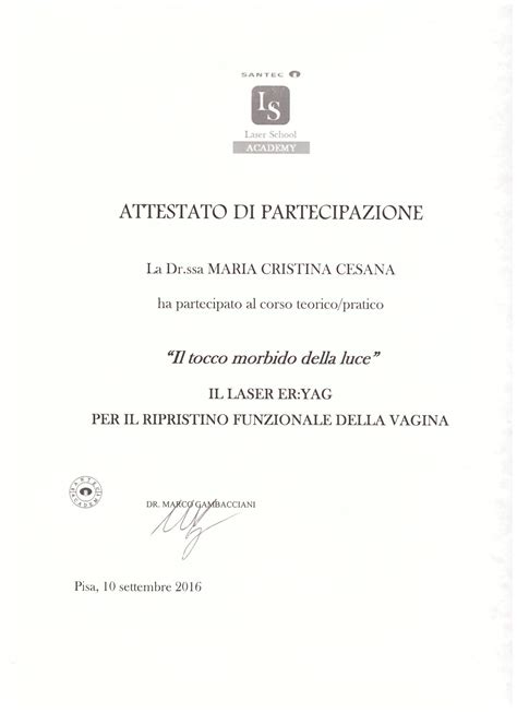 Dr Ssa Maria Cristina Cesana Ginecologa Clinica San Martino