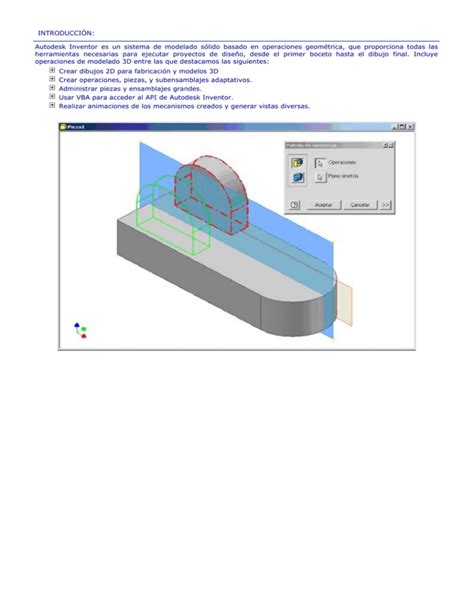 Introducci N Autodesk Inventor Es Un Sistema De Modelado