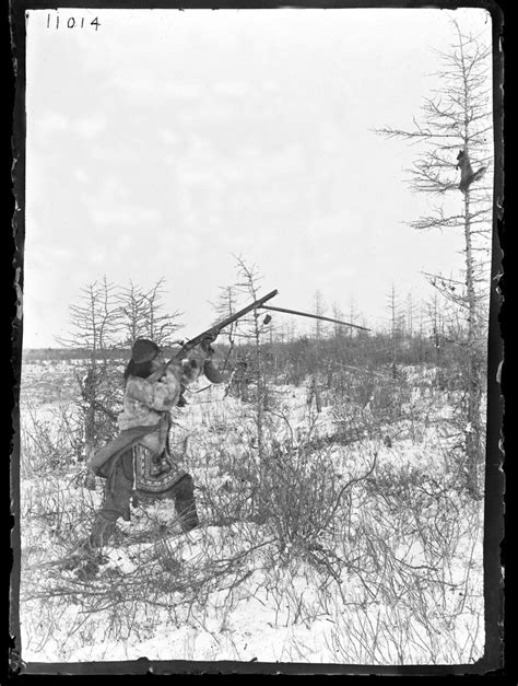 Digital Collections AMNH Yukaghir Man Shooting Squirrel