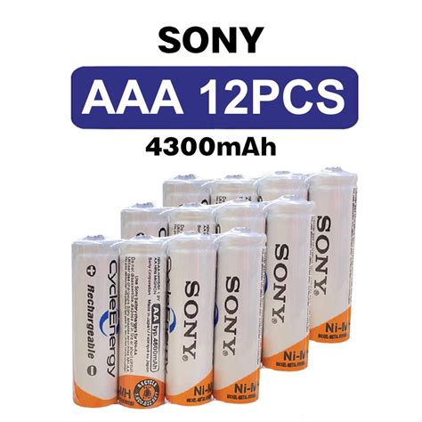 Sony Aa Aaa Rechargeable Battery V Mah Mah Nimh Nimh Free