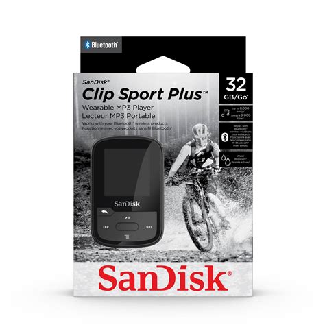 Best Buy: SanDisk Clip Sport Plus 32GB MP3 Player Black SDMX32-032G-G46K