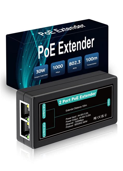 Nicgiga Extensor Poe Gigabit De En Salidas Repetidor Poe De