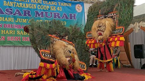 Solah Angker Barongan Reog Singo Bantarangin Di Taklukkan Pembarong