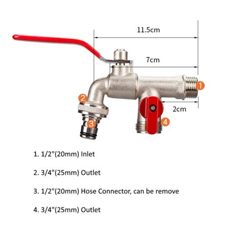 Double Outlet Garden Tap