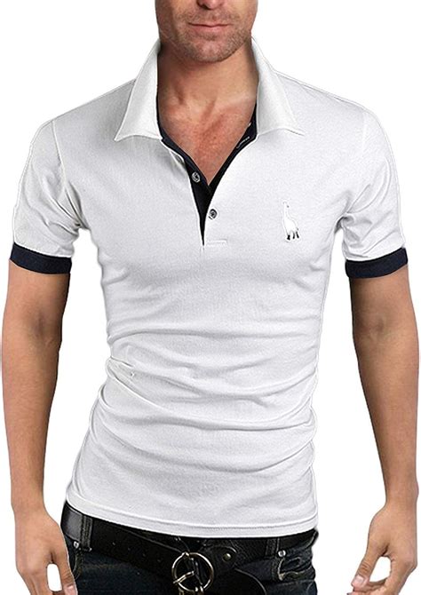 Polohemd Herren Sommer Kurzarm Polo Hemd Regular Shirt Mode Marken Fit