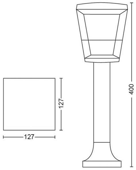 Customer Reviews Philips Hue Econic Outdoor Pathway Light Extension White And Color Ambiance