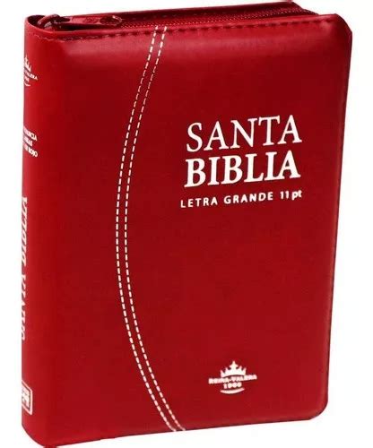 Biblia Reina Valera 1960 Letra Mayor Cierre Indice Pjr Rojo Cuotas