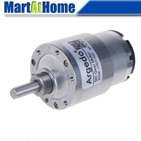 High Torque Micro Dc Geared Motor With Gearbox Jgb37 520 Dc 12v 24v Max