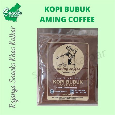 Kopi Aming Kopi Bubuk Aming 200 Gram Khas Pontianak Lazada Indonesia