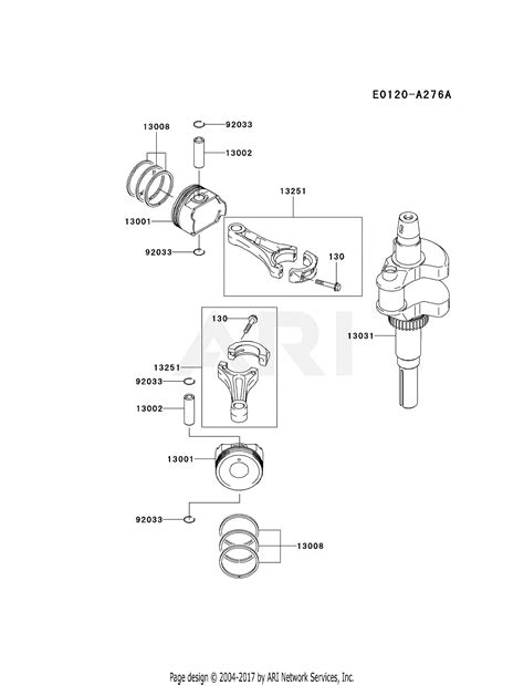 Kawasaki Fd731v Cs01 4 Stroke Engine Fd731v Parts Diagram For Piston Crankshaft