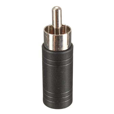 Stereo Female 3.5mm 1/8" Jack to Male RCA/Phono Connector Adapter Gold ...