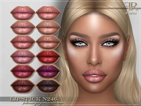 Sims 4 FRS Lipstick N246 By FashionRoyaltySims Standalone Custom