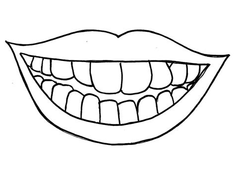 Desenho De Boca Com Dentes Para Imprimir - Desenhos de Boca Humana para Colorir e Imprimir - Colorir.Info