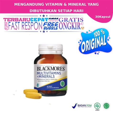 Jual Blackmores Multivitamins Mineral 30 Tablet Vitamin Daya Tahan