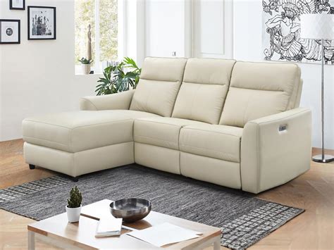 Eckrelaxsofa Elektrisch Ecke Links Leder Beige Ispica G Nstig