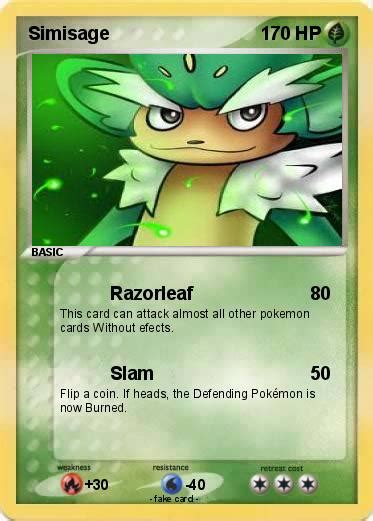 Pokémon Simisage 20 20 - Razorleaf - My Pokemon Card