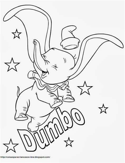 Desenhos Para Pintar Desenhos Do Dumbo Para Colorir Online