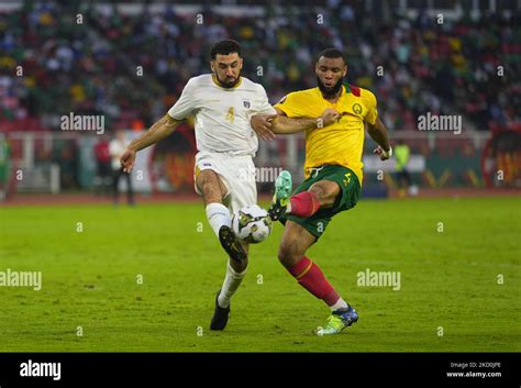 Harold Moukoudi Of Cameroon And Roberto Lopes Of Cape Verde During