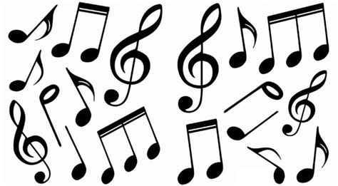 Music Notes Clipart Black And White & Music Notes Black And White Clip ...