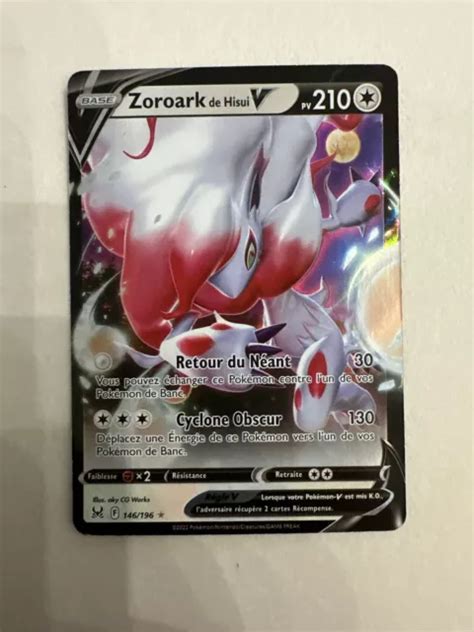 Carte Pok Mon Zoroark De Hisui V Origine Perdue Eb Fr Eur