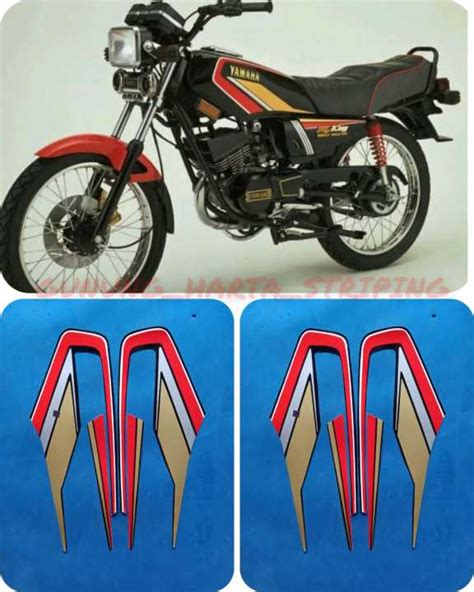 Striping Stiker Lis Les Body Motor Full Set Yamaha RX KING 1992 Standar