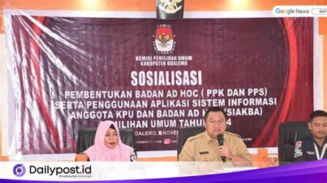 Penjabup Boalemo Hadiri Sosialisasi Siakba Pemilu 2024