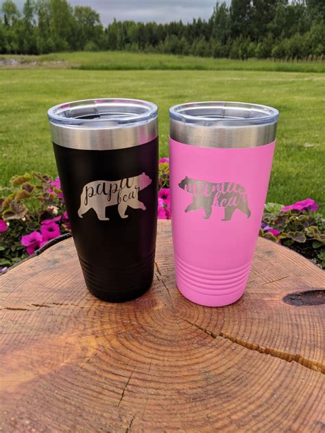 Laser Engraved Tumbler Personalized Rtic Or Polar Camel 20 Or Etsy