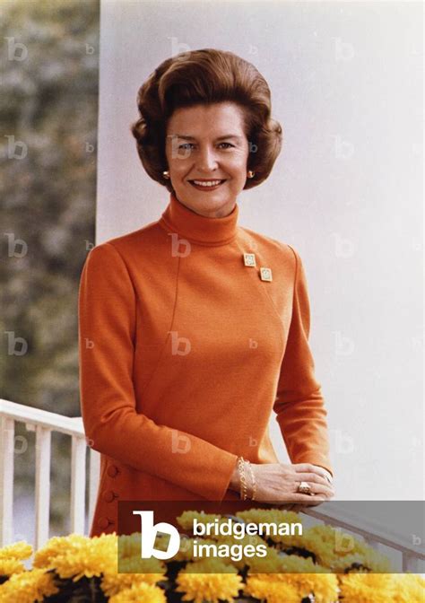 Official Portrait Of First Lady Betty Ford On The Truman Balcony Of The