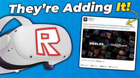 Roblox Is Now Officially Coming To Quest Youtube