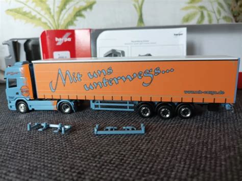 HERPA H0 1 87 In OVP 314800 Scania R 13 TL Gardinenplanen Sattelzug